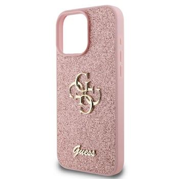 Guess Fixed Glitter Big 4G Logo Case for iPhone 16 Pro 6.3" Pink - GUHCP16LHG4SGP