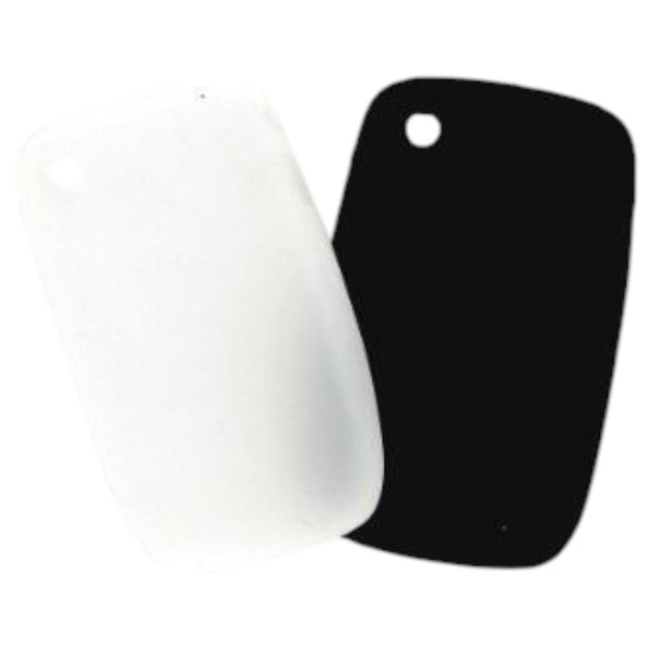 BlackBerry Skin for BlackBerry Curve 8520/9300 - Black and White (Twin Pack)