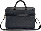 Guess 4G Round Classic Logo Stripes Bag for 16" Laptop Black - GUCB166PG4S4RK