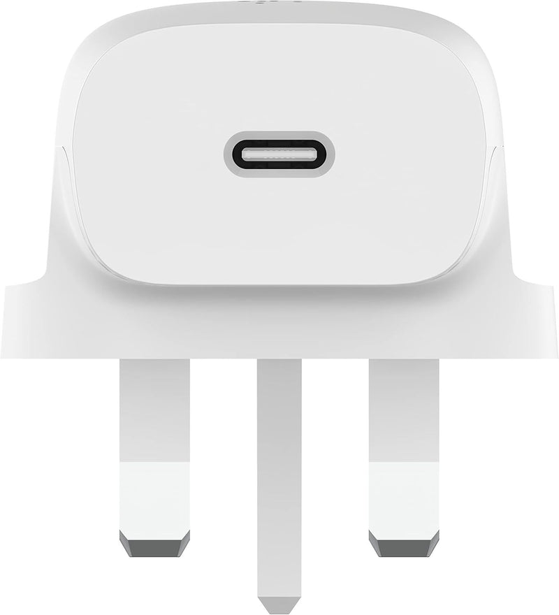 Belkin Boost Charge 20W USB C UK Wall Charger White - WCA006myWH