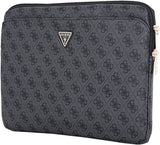 Guess 4G Zipper Pocket Triangle Logo Laptop Sleeve for 14" MacBook Black - GUCS14ZP4DPTK