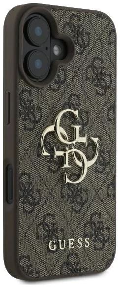 Guess 4G Big Logo Case for iPhone 16 6.1" Brown - GUHCP16S4GMGBR