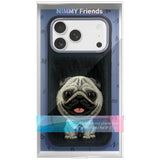 Nimmy Big Eye Cute Pet Pug Dog Case with MagSafe for iPhone Pro 6.3" Black Grey - N-XDY-IP17-PRO-09-A