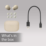 Sony LinkBuds S True Wireless Bluetooth Noise Cancelling Earbuds Ecru - WF-LS900N/CC