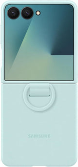 Samsung Galaxy Z Flip 7 6.9" Silicone Case with Ring Mint - EF-PF766TMEGWW