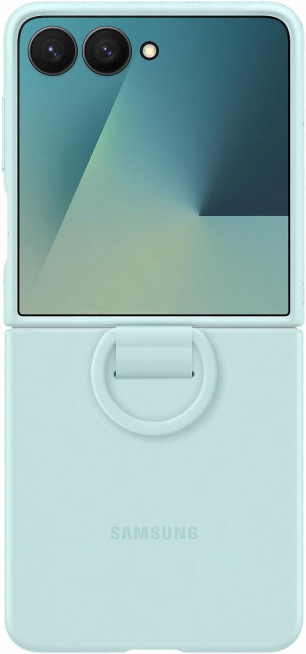 Samsung Galaxy Z Flip 7 6.9" Silicone Case with Ring Mint - EF-PF766TMEGWW