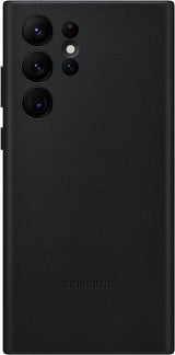 Samsung Galaxy S22 Ultra Leather Cover Black - EF-VS908LBEGWW