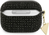 Guess Rhinestone Triangle Charm Case for Airpods Pro 3 Black - GUAP3HDGTPK