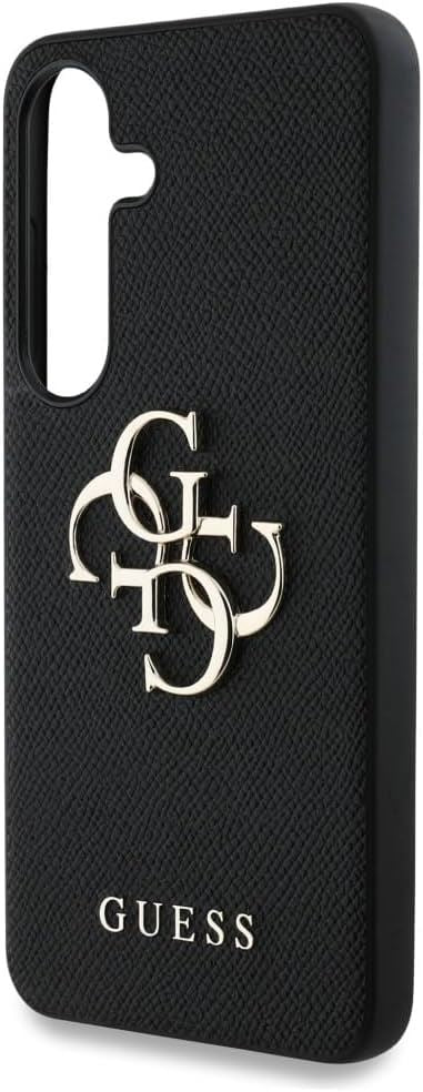 Guess Grained Big 4G Logo Small Classic Logo Case for Samsung Galaxy S25 6.2" Black - GUHCS25SPGT4MBK
