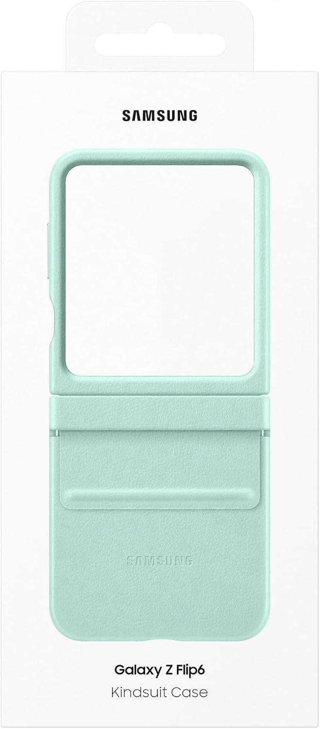 Samsung Galaxy Z Flip 6 Faux Leather/Kindsuit Case Mint - EF-VF741PMEGWW