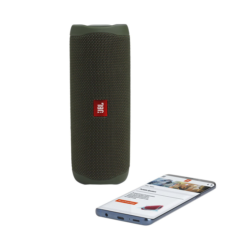 JBL Flip 5 Portable Waterproof Rugged Wireless Bluetooth Speaker Green - JBLFLIP5ECOGRNAM