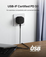 Belkin Boost Charge 45W USB C UK Wall Charger with USB C to C Cable Black - WCA013my1MBK-B6