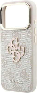 Guess 4G & Big Resin Logo Case for iPhone 17/18 Pro Max 6.9" Pink - GUHCP18X6P4SRMLP