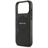 AMG Double Layer Transparent Rhombs Case with MagSafe for iPhone 17 Pro Max 6.9" Black and Red - AMHMP17X24HRDKR