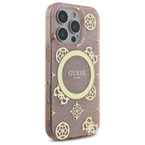 Guess IML Peony On 4G Background Case with MagSafe for iPhone 16 Pro Max 6.9" Pink - GUHMP16XH4PYEEP