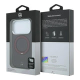 Mercedes Iconic Logo Case with 360 MagSafe Ring Stand for iPhone 17/18 Pro 6.3" Burgundy - MEHMP18L25HRSILR