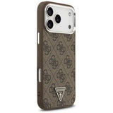 Guess 4G Triangle Logo Case with MagSafe for iPhone 17 Pro Max 6.9" Brown - GUHMP17XP4TSRCMW