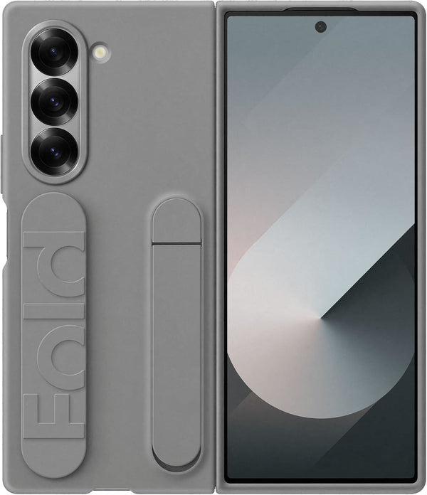 Samsung Galaxy Z Fold 6 Silicone Case Grip with Stand Grey - EF-MF956TJEGWW