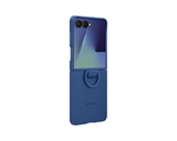 Samsung Galaxy Z Flip 7 6.9" Silicone Case with Ring Blue - EF-PF766TNEGWW