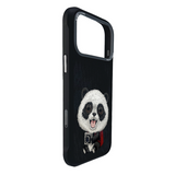 Nimmy Big Eye Cute Pet Travel Panda Case with MagSafe for iPhone 17 Pro Max 6.9" Black Grey - N-XDY-IP17-PRO-MAX-06-A