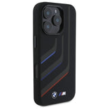 BMW M Series Silicone Turning Lines Case with MagSafe for iPhone 16 Pro 6.3" Black - BMHMP16L23SLIK