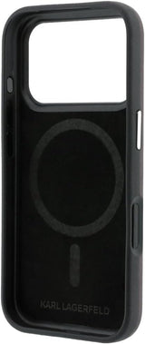 Karl Lagerfeld Smooth PU Leather Case with Sketch Print and MagSafe for iPhone 17/18 Pro 6.3" Burgundy - KLHMP18L6PWKCIDR