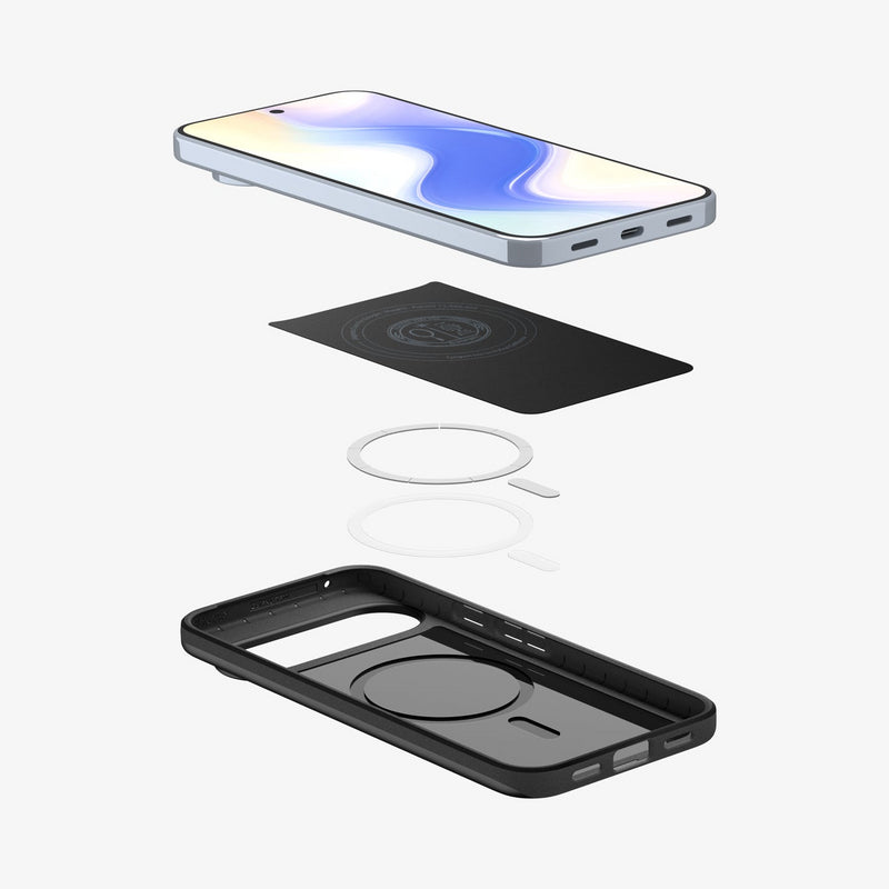 Spigen Thin Fit Case with Pixelsnap for Google Pixel 10 Pro XL 6.8" Black - ACS09722