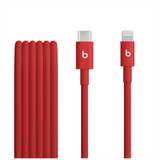 Beats 1.5M USB C to Lightning Woven Cable Rapid Red - MFEH4ZM/A