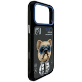 Nimmy Cool & Cute 2.0 Little Rich Tycoon Dog Case with MagSafe for iPhone 17 Pro 6.3" Black Blue - N-KMLL-IP17-PRO-01
