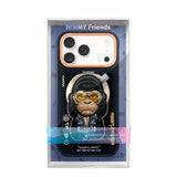 Nimmy Cool & Cute 2.0 Gorilla Case with MagSafe Stand for iPhone 17 Pro 6.3" Black Orange - N-YJKM-CXZJZH-IP17-PRO-016