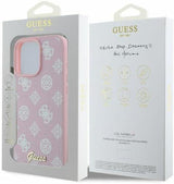 Guess Leather Saffiano Peony Classic Logo Hardcase with MagSafe for iphone 16 Pro Max 6.9" Pink - GUHMP16XPGPYSP