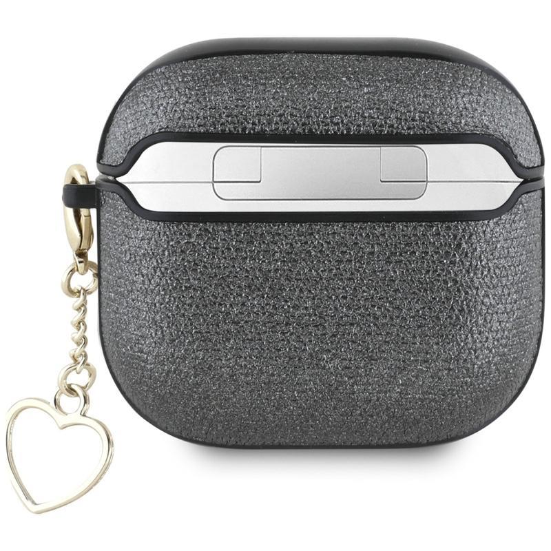 Guess Metallic Script Charm Case for AirPods 4 Black - GUA4PGMCSK