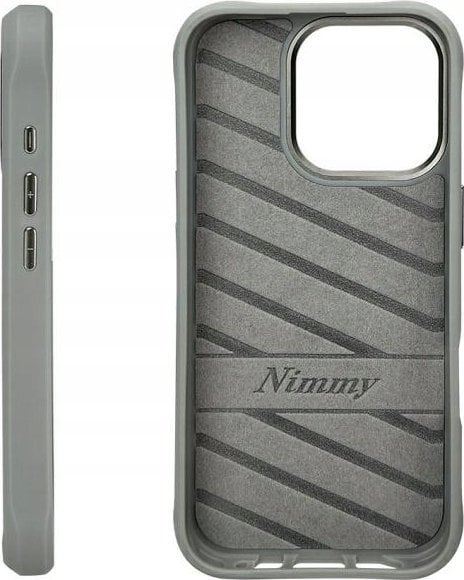 Nimmy Cool & Cute 2.0 Bear Case for iPhone 16 Pro Max 6.9" Grey - N-KM-iP16-Pro-Max-011