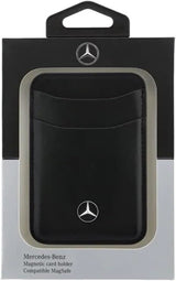 Mercedes Benz Leather Magnetic Card Holder Black - MECSMPUDCSK