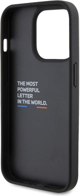 BMW Leather Carbon Case for iphone 15 Pro 6.1" Black - BMHCP15L22NBCK