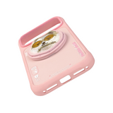 Nimmy Glass Cool Dog Face Case with Detachable MagSafe Grip Stand for iPhone 17 Pro Max 6.9" Pink - N-YJKM-CXZJ-IP17-PRO-MAX-031
