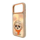 Nimmy Big Eye Cute Pet Poodle Dog Case with MagSafe for iPhone 17 Pro Max 6.9" Brown Orange - N-XDY-IP17-PRO-MAX-04
