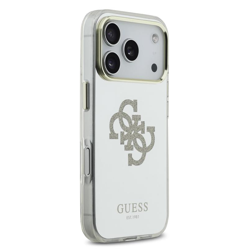 Guess PC/TPU Mirror 4G Glitter Logo Case with MagSafe for iPhone 17 Pro 6.3" Gold - GUHMP17LHMR4GDG