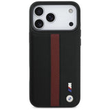 BMW M Perforated Stripe Logo Case with MagSafe for iPhone 17 Pro Max 6.9" Red - BMHMP17X25PCPSKR