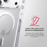 Tech21 Evo Crystal Case with MagSafe for iPhone 17/18 Pro Max 6.9" Clear Silver - T21-11701