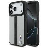 BMW M Perforated Stripe Logo Case with MagSafe for iPhone 17 Pro 6.3" Grey - BMHMP17L25PCPSGK