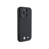 BMW Carbon Wrapped Metal Case with iPhone 16 Pro 6.3" Black - BMHCP16L23PUFWC
