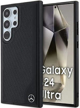 Mercedes Benz Debossed Line with MagSafe Star Logo Case for Samsung Galaxy S24 Ultra 6.8" Black - MEHMS24L23RBGVK