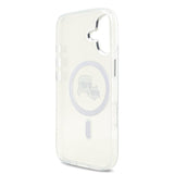 Karl Lagerfeld IML Karl & Choupette Head Metal Frame Case with MagSafe for iPhone 17 6.3" Clear - KLHMP17SHLSKCH