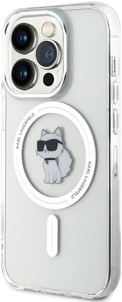 Karl Lagerfeld Choupette Hard Case with MagSafe for iphone 15 Pro 6.1" Clear - KLHMP15LHFCCNOT