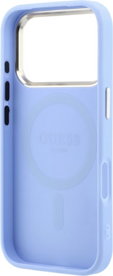 Guess Saffiano Small 4G Logo Case for iPhone 17/18 Pro Max 6.9" Light Blue - GUHMP18X6PSA4DMB