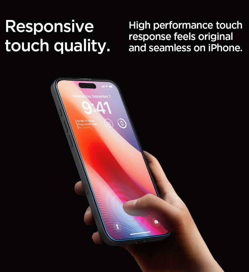 Spigen Glastr EZ Fit HD Screen Protector for iPhone 16 Pro 6.3" 1 Pack - AGL07935
