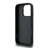 Guess Quilted Metal Logo Case for iPhone 16 Pro 6.3" Black - GUHCP16LPSQSQSK