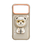 Nimmy Cool & Cute 2.0 Bear Case with MagSafe Stand for iPhone 17 Pro 6.3" Brown Orange - N-YJKM-CXZJZH-IP17-PRO-011-B