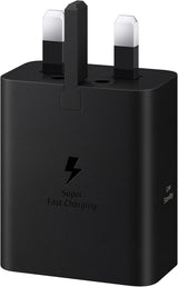 Samsung 60W USB C Super Fast Charger without Cable Black UK Plug - EP-T6010NBEGGB